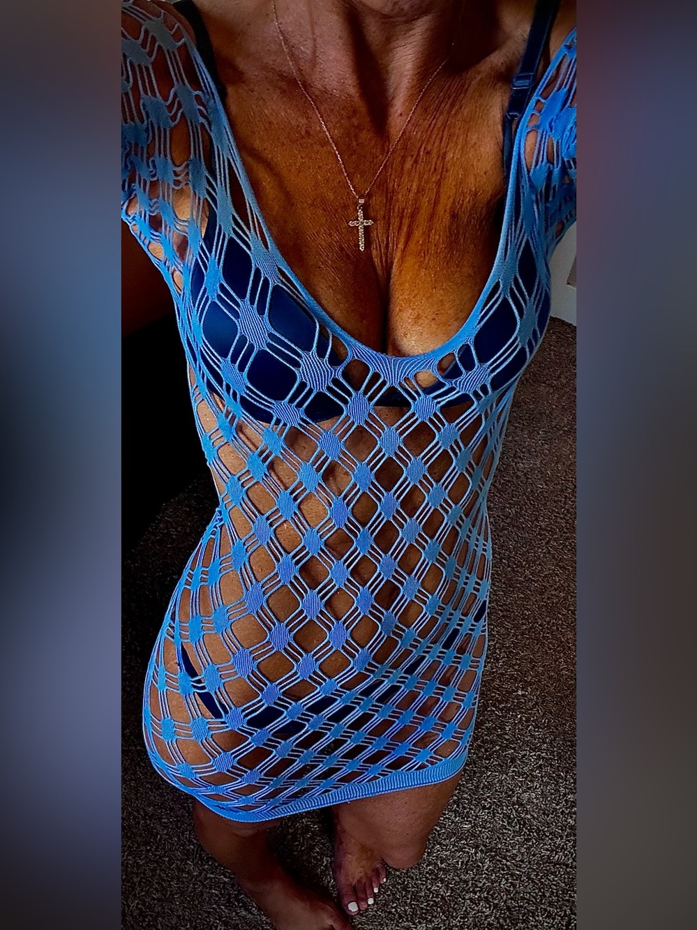 Netted Swimsuit Coverup